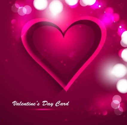 valentine illustration heart greeting day card 