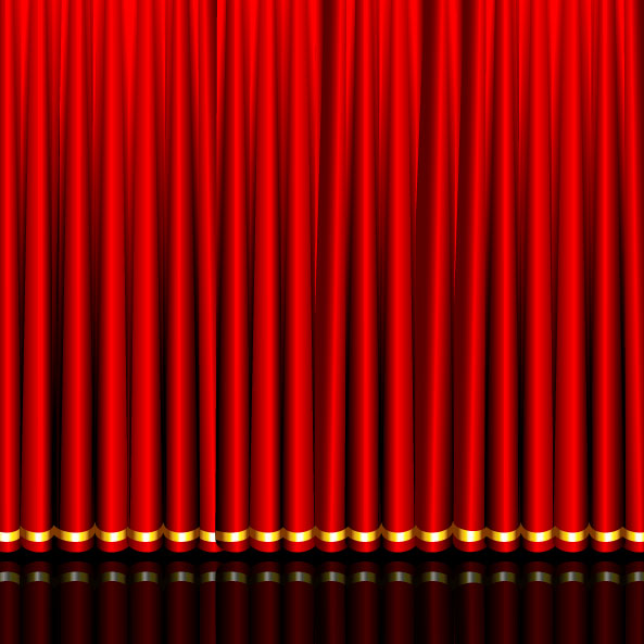 red elements element curtain 