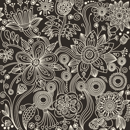 Floral Decorative pattern art elements vector 06