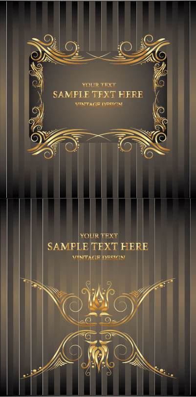 European style Decorative pattern background vector 02