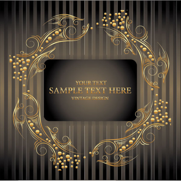European style Decorative pattern background vector 03