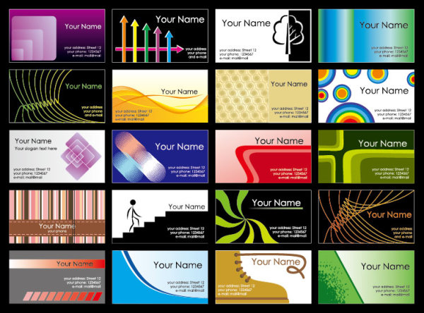 Business card Template 01 vetcor