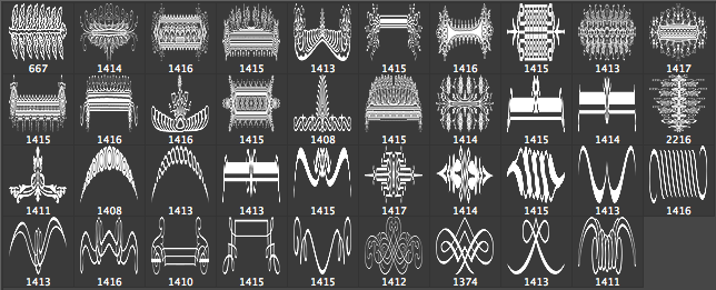 Ornamental Elements Photoshop brushes set