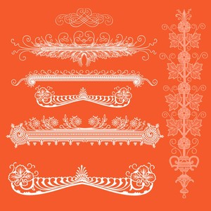 Ornamental Elements Photoshop brushes set