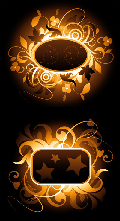 Floral border vector