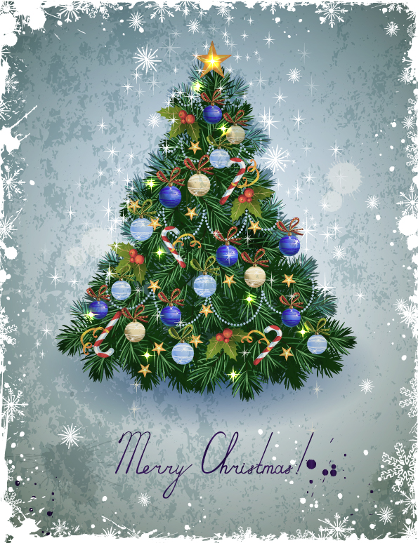 Garbage vintage Christmas vector backgrounds 02