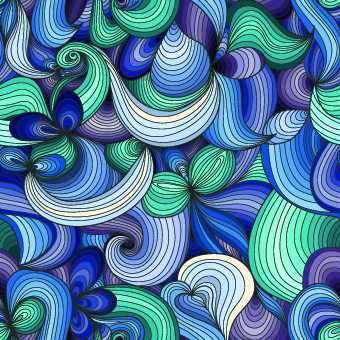 Abstract color patterns vector graphic 02