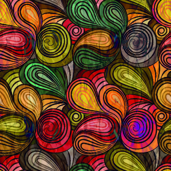 Abstract color patterns vector graphic 05