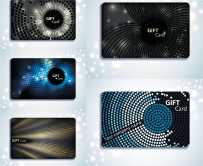 Beautiful dark gift card vector Beautiful dark gift card vector