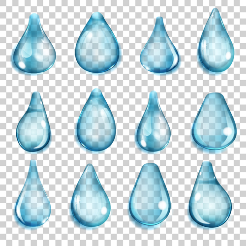 water drop water drops blue 