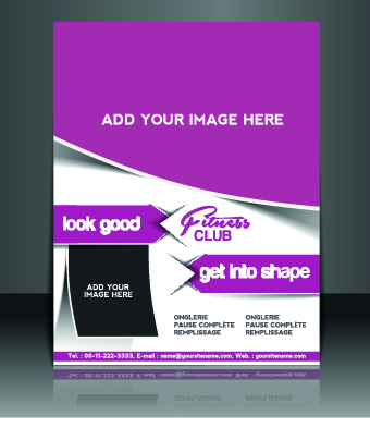 Business flyer and brochure cover design vector 75