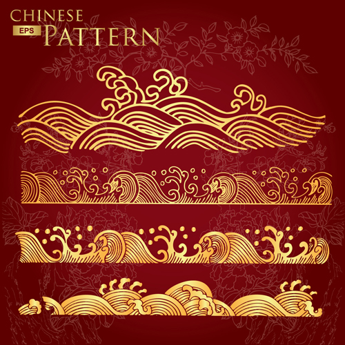 style floral pattern vector graphic 03 Chinese style floral pattern vector graphic 03