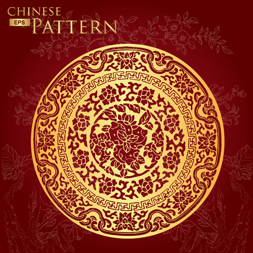 style floral pattern vector graphic 04 Chinese style floral pattern vector graphic 04
