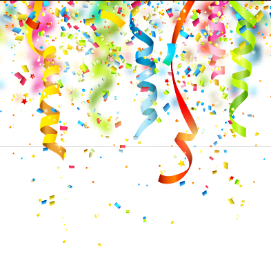 holiday confetti colorful background 