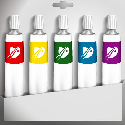 Different dyestuff paints vector material 02