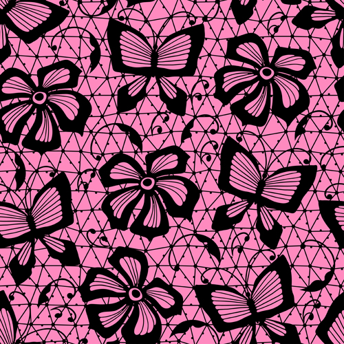 Exquisite lace pattern background 02