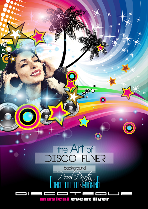 party flyer fashion disco club 