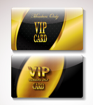 vip invitation cards golden 