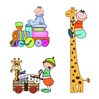 Happy Child vector 01