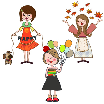 Happy Child vector 02
