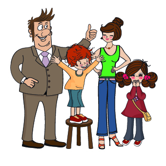 Happy Child vector 04