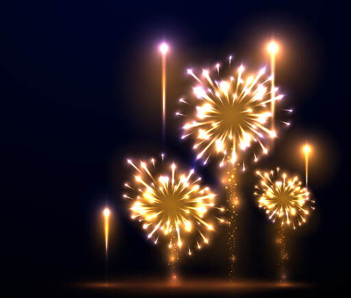 Holiday fireworks effect shiny background 07