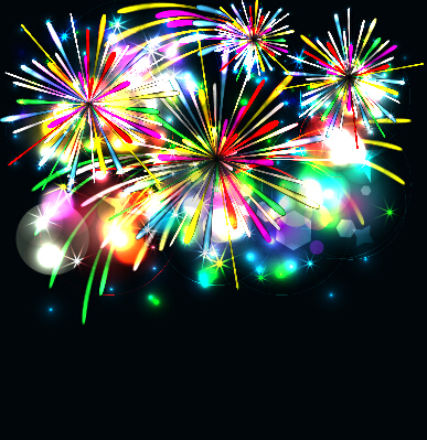 Holiday fireworks effect shiny background 08