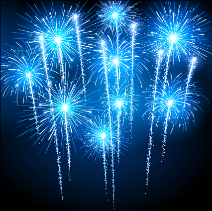 Holiday fireworks effect shiny background 09
