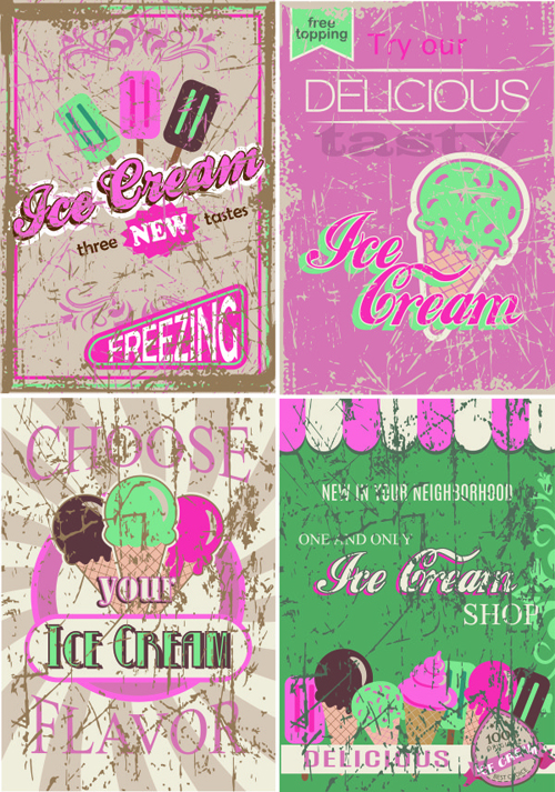 ice cream grunge cream background 
