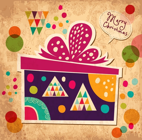 2014 Cute Cartoon Christmas elements vector 01