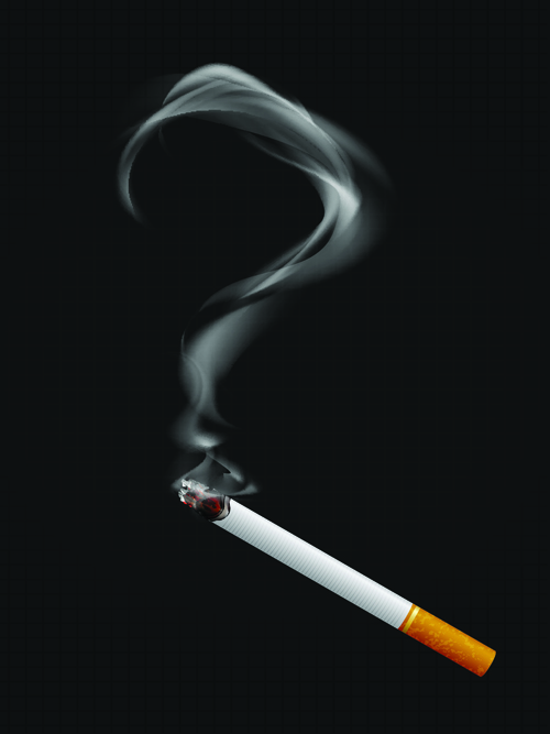 Set of No smoking design elements vector 04