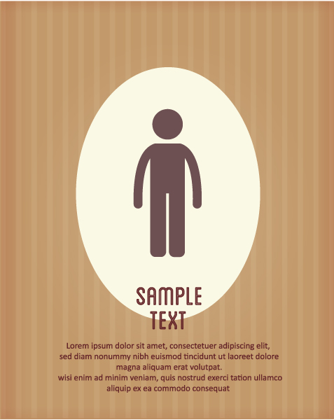 People vintage styles cover vector set 21