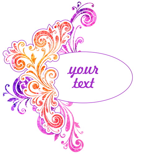 orative pattern vector background 02 Simple floral decorative pattern vector background 02