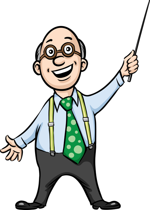 Elements of Teacher vector set 02
