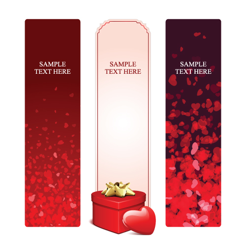 Various Valentines Day Cards design vector set 08