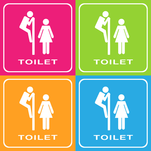 woman toilet sign design 