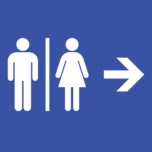 woman toilet sign design 