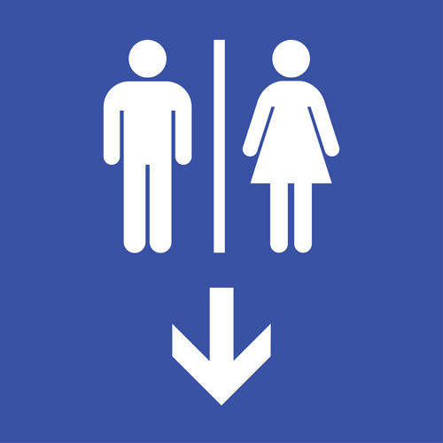 Vector toilet sign man and woman design 09