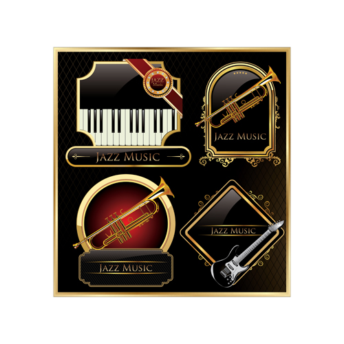 Vintage Music labels 01
