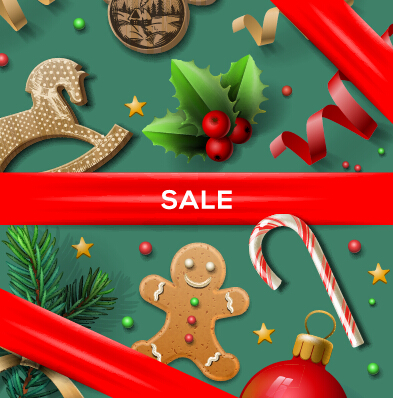 Wooden baubles merry christmas vector cards 03