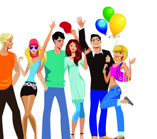 Stylish Youth design elements vector 04