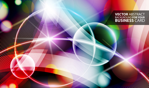 Abstract background with colorful Halation vector set 02