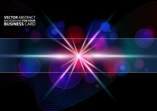 Abstract background with colorful Halation vector set 04