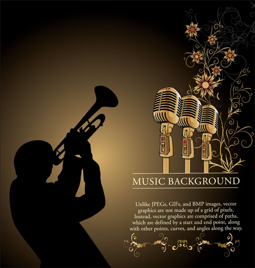 Vintage Music background 04