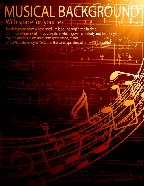 Vintage Music background 05