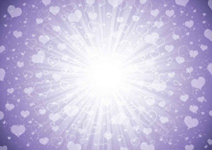 Purple love background vector material Purple love background vector material