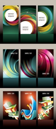 3D abstract cover brochure vector material 3D abstract cover brochure vector material