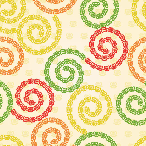 Abstract floral of Pattern vector 02