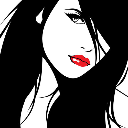 Belle Silhouette 01 vector