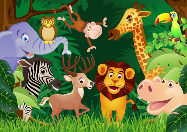 Cartoon animal 02 vector
